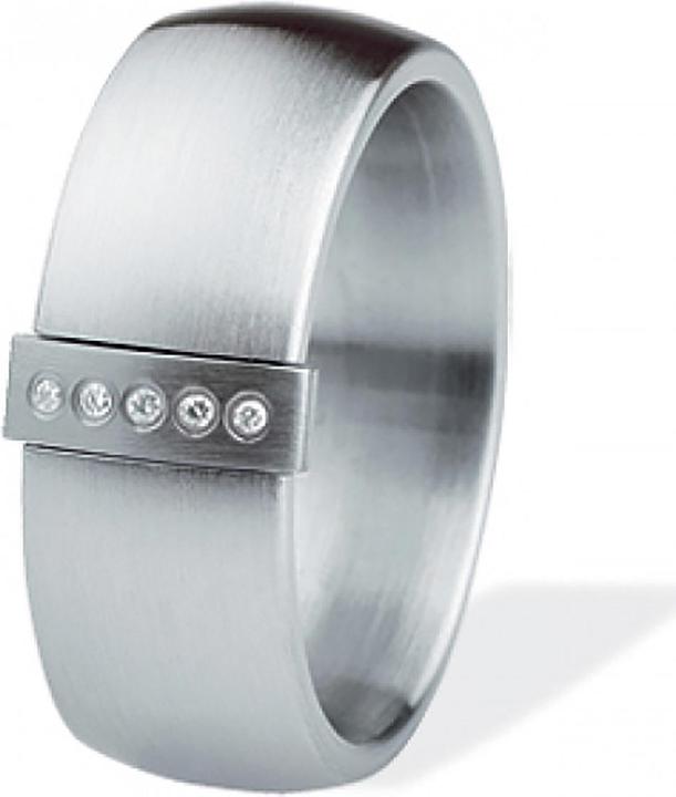 Actual product image Xen Band ring navette with 5 diamonds 0.06 ct. TW/vs (51)