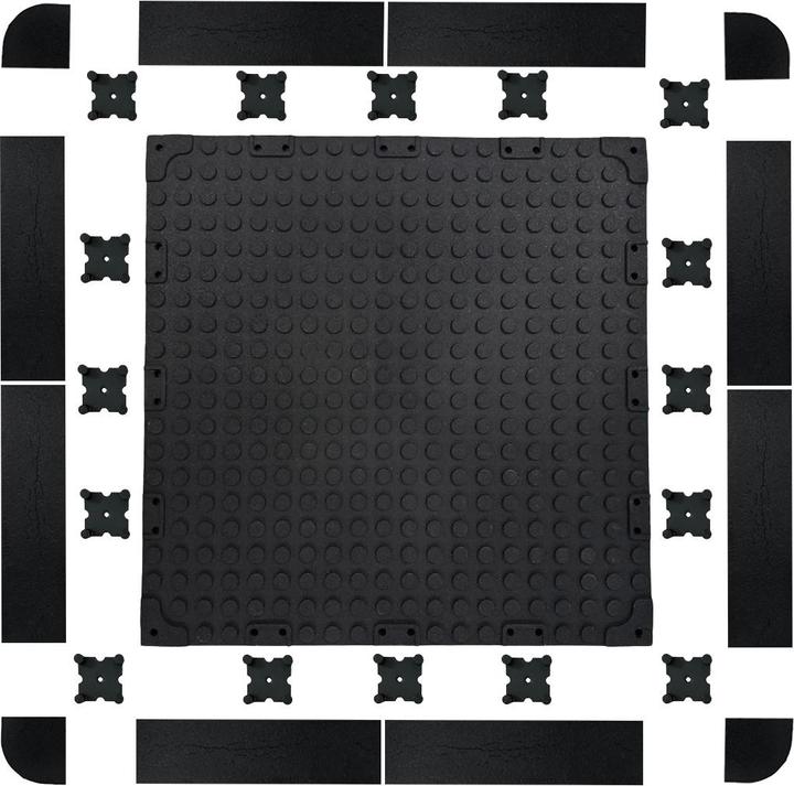 Actual product image Gladiatorfit Gummiboden 100x100x2 cm für Innen- und Aussenbereiche (2 cm)