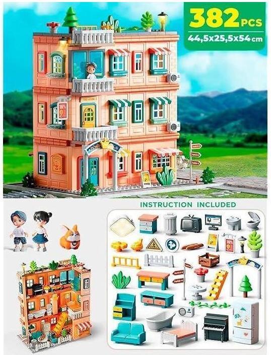 Image du produit Feelo FL1803 - 1803 Maison de poupées : grande maison de ville - grandes briques de serrage