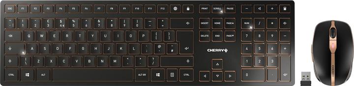 Actual product image CHERRY DW 9100 SLIM Keyboard RF Wireless + Bluetooth QWERTY English Black (Eng. Int., Wireless)