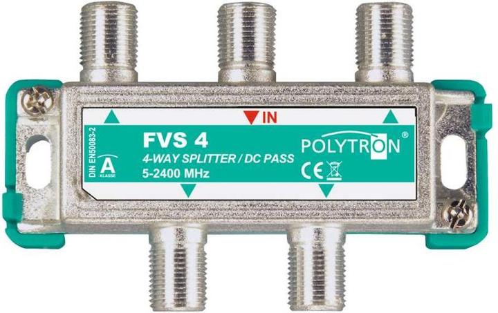 Produktbild Polytron F-Verteiler 4-fach 5-2400MHz FVS 4 DC-Durchgang 3061700 (Verteiler)