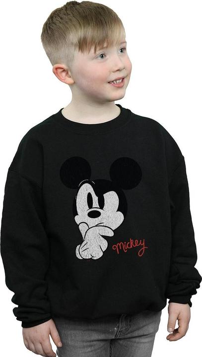 Actual product image Disney Boys Mickey Mouse Distressed Ponder Sweatshirt (140, 146)