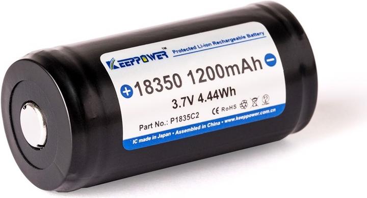 Produktbild Keeppower 18350 (1 Stk., 18350, 1200 mAh)