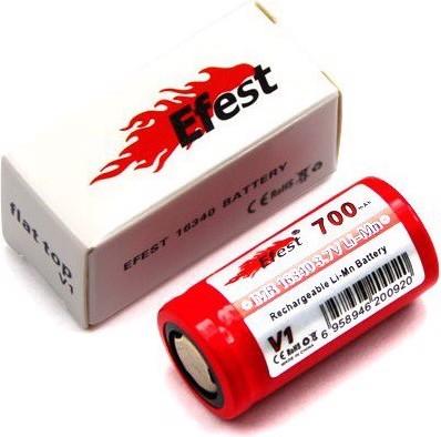 Actual product image Efest IMR16340 V1 (Pluspol flach) (16340, 700 mAh)