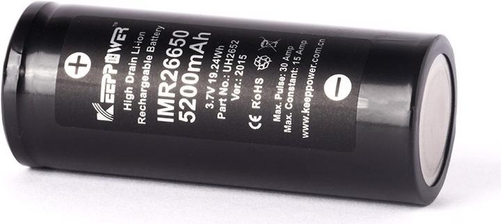 Produktbild Keeppower Akku IMR26650 - 15A (1 Stk., 26650, 5200 mAh)