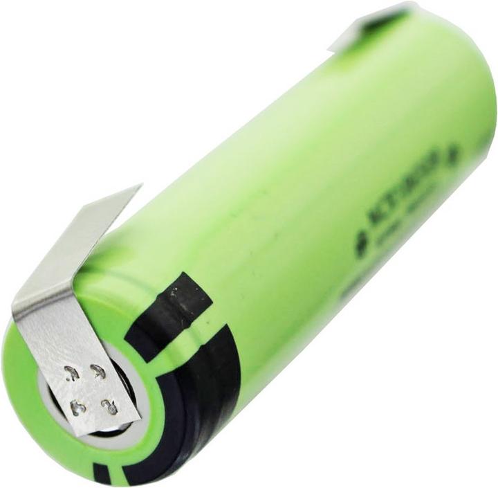 Actual product image Panasonic Battery NCR18650B + solder tag U (1 pcs., 18650, 3400 mAh)