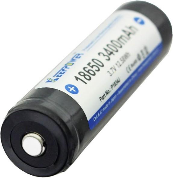 Produktbild Keeppower Akku 18650 geschützt (Flat Top) (1 Stk., 18650, 3400 mAh)