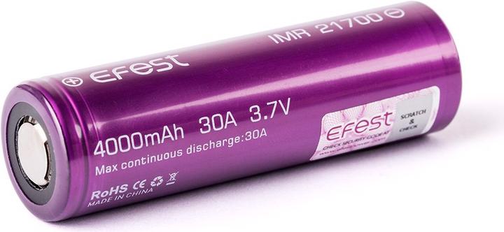 Produktbild Efest Akku IMR21700, 30A (1 Stk., 21700, 4000 mAh)