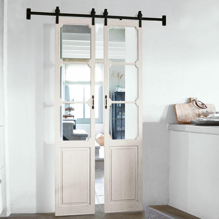 Image du produit Loberon Porte coulissante double Tibout crème antique