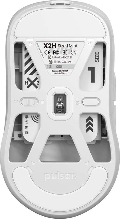 Produktbild Pulsar Gaming Gears X2H Mini White - Muis (Kabelgebunden, Kabellos)