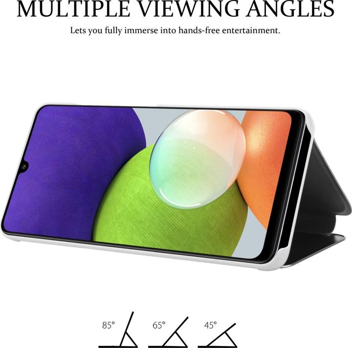 Produktbild Cadorabo Smart View Spiegel Book Hülle (Samsung Galaxy M22, Samsung Galaxy A22, Samsung Galaxy A32)