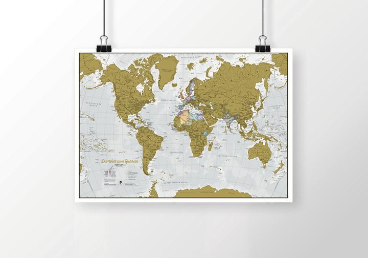 Produktbild Maps International Die Welt zum Rubbeln. Scratch Map Deutsch