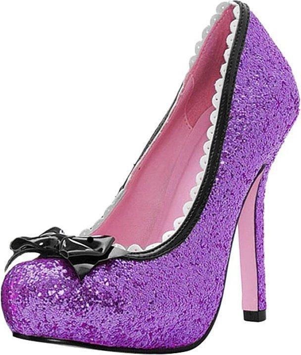 Actual product image Leg Avenue Glitzer High Heels lila