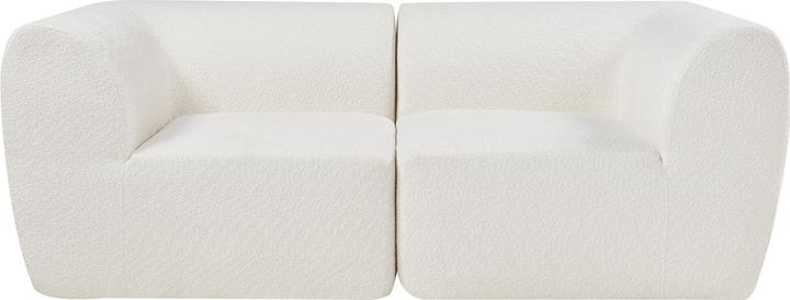 Produktbild En.Casa Modular Sofa 2-Sitzer Hurvas Bouclé Cremeweiss