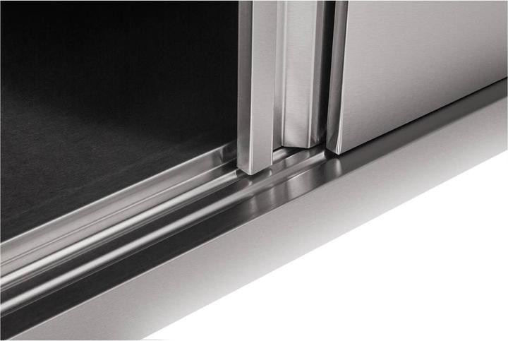 Produktbild Royal Catering Wandhängeschrank Gastro Hängeschrank Wandschrank 2 Schiebetüren Edelstahl 160cm (160 x 40 cm)