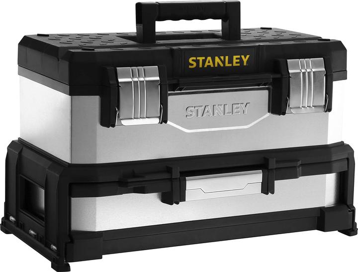 Produktbild Stanley Werkzeugbox Metall-Kunststoff mit integrierter Schublade (galvanisiert) (1 Teile)