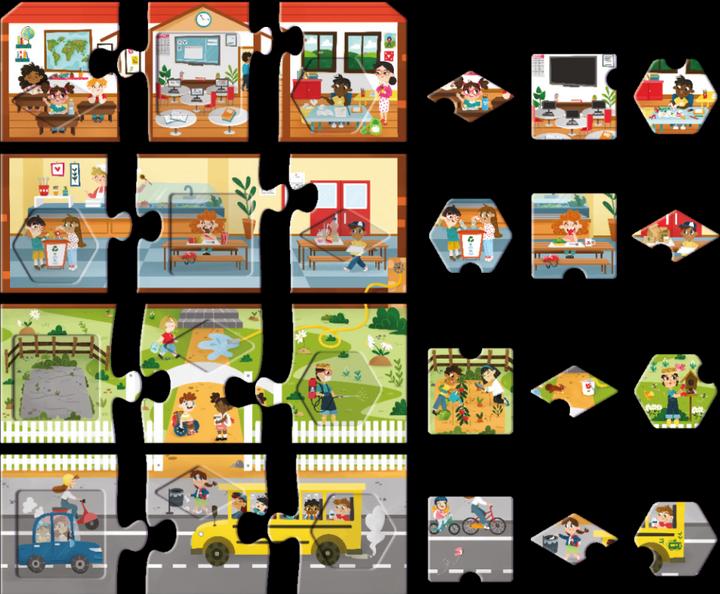 Immagine prodotto Adventerra Games La mia scuola ecologica (24 pezzi)