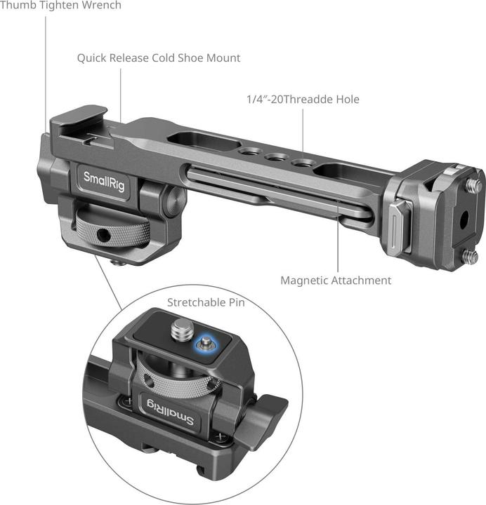Actual product image SmallRig HawkLock H21 Monitor Support for DJI Stabilisers 4637 (Gimbal mount)