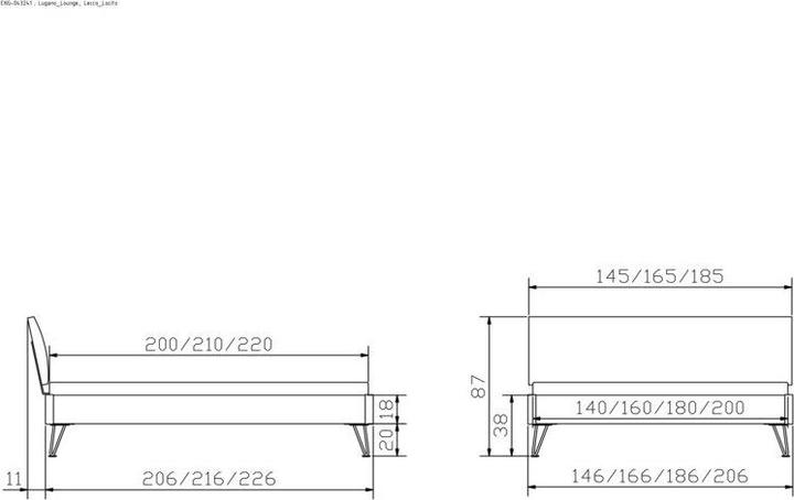 Produktbild Hasena Lugano 20 (160 x 200 cm)