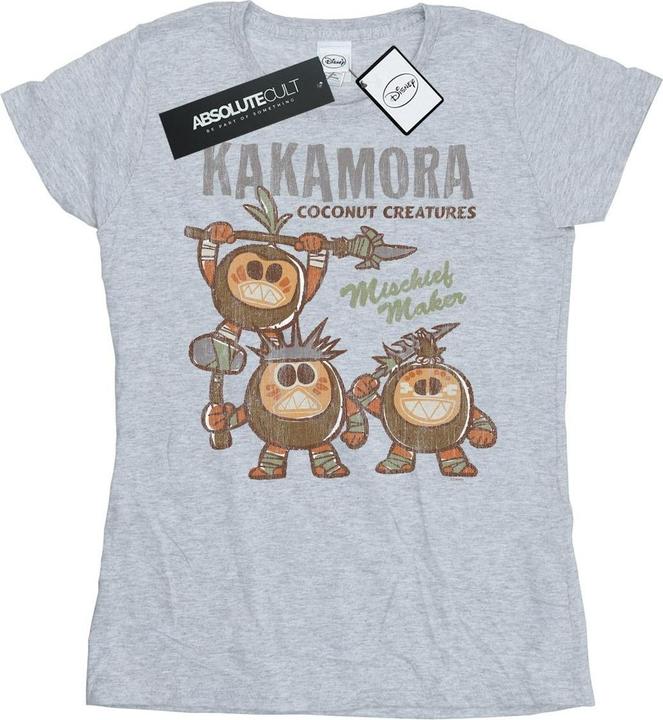 Actual product image Disney Womens/Ladies Moana Kakamora Mischief Maker Cotton T-Shirt (S)
