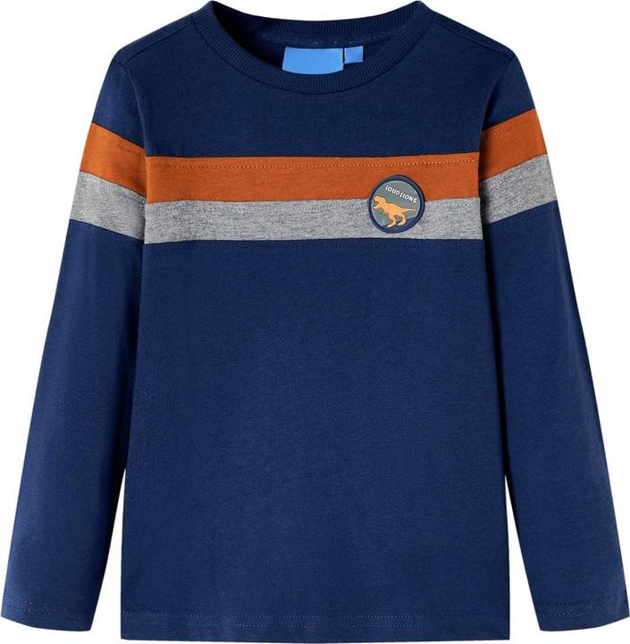 Produktbild VidaXL Kinder-Langarmshirt Marineblau 128,Material: 100 (128)