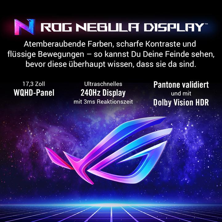 Actual product image ASUS Rog Strix Scar 17 (17.30", AMD Ryzen 9 7945HX3D, 32 GB, 2000 GB, CH)