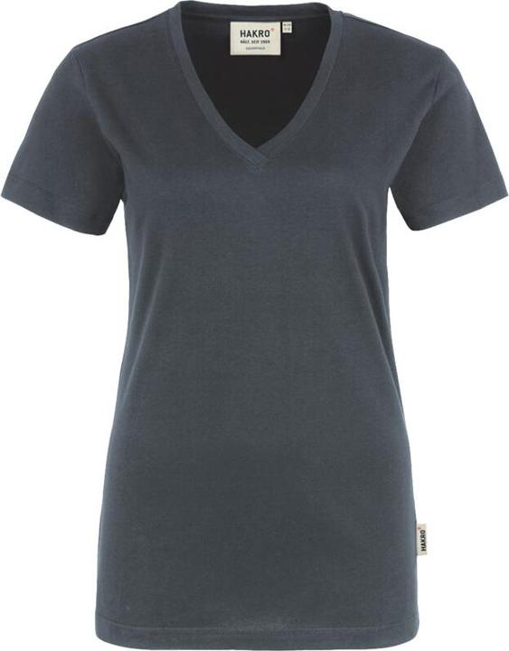 Actual product image Hakro Ladies' T-shirt "Classic" 126 anthracite size L (L)