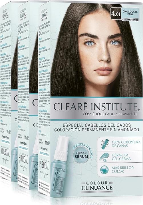 Produktbild Clearé Institute Permanente Coloration ohne Ammoniak (4.01 Kalte Schokolade)