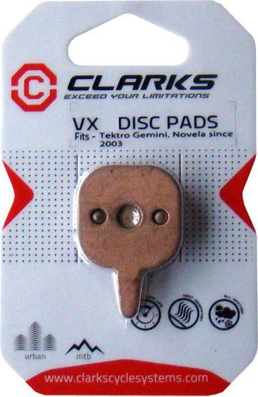 Produktbild Clarks Bremsbeläge für Tektro (Gemini, Novela 2003) Box 20 Pairs, Organic (DWZ) (Tektro, Organisch (Resin))