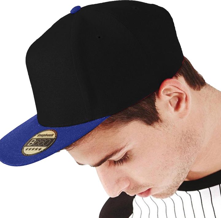 Immagine prodotto Beechfield Cappello da baseball con visiera piatta (confezione da 2) (Taglia unica)