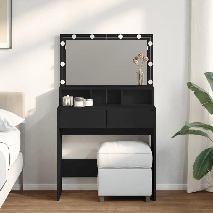 Actual product image VidaXL Dressing table with LED lighting (80 x 41 x 134.5 cm)