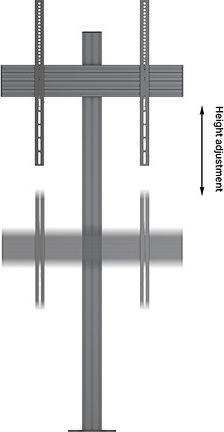 Image du produit Multibrackets Bodenständer 1x, 55"-86", Stahl/Aluminium (86", 80 kg)