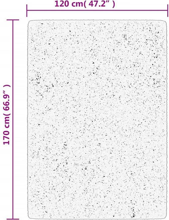 Immagine prodotto VidaXL Tappeto moderno a pelo alto Shaggy (170 x 120 cm)