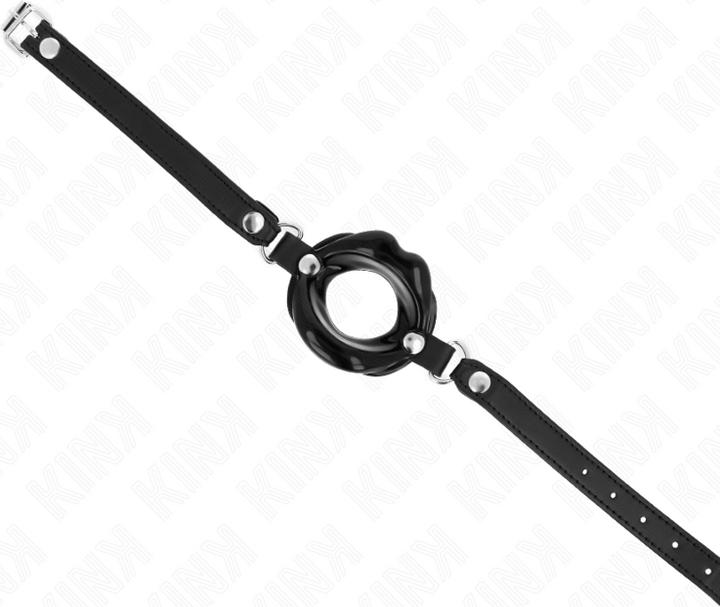 Actual product image Pipedream KINK - LIP 8 CM KNOB WITH BLACK PLASTIC LEATHER STRAP 63 x 2 CM ADJUSTABLE 39-58 CM