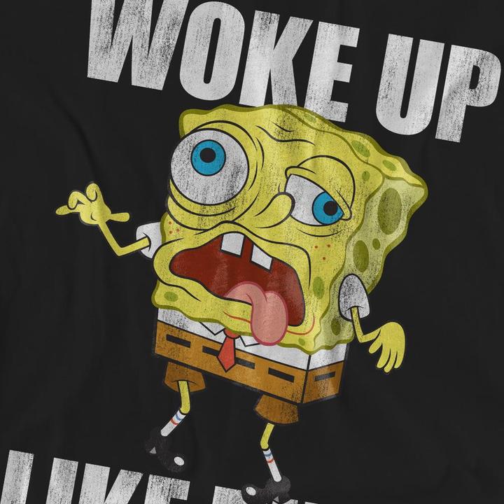 Immagine prodotto Spongebob Squarepants Woke Up Like This Meme Maglietta Adulto Unisex (XL)