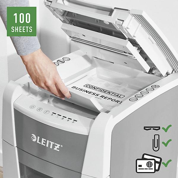 Actual product image Leitz Shredder IQ Autofeed Small Office 100 particle cut 34 l (Particle cut)