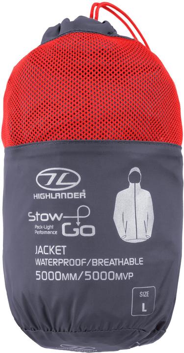 Actual product image Highlander Stow & Go Charcoal Packaway Jkt - S (S)