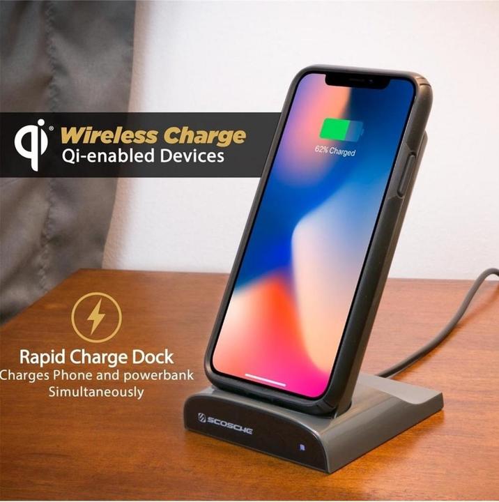 Actual product image Scosche QiDock Powerbank (5000 mAh, 12 W)