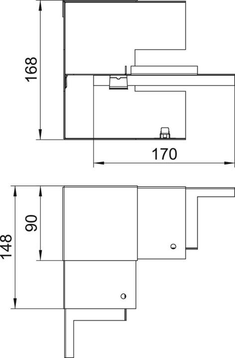 Immagine prodotto OBO Bettermann OBO GS-SI90170RW Angolo interno unificato 90x170mm St FS puro (9 cm)