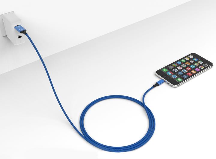 Produktbild Cololight SPEEDY-L BL Ladekabel USB-A/USB-C -> Lightning blau (1 m, USB 3.2 Gen 2)