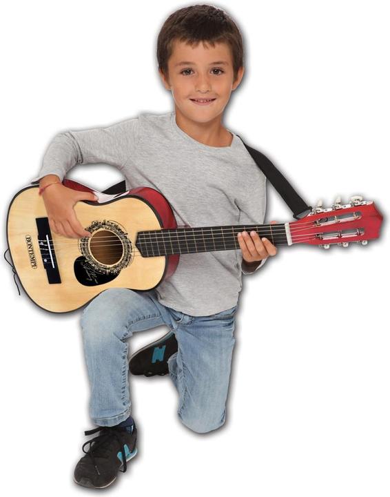 Image du produit Bontempi Guitare en bois avec bandoulière 6 cordes et housse