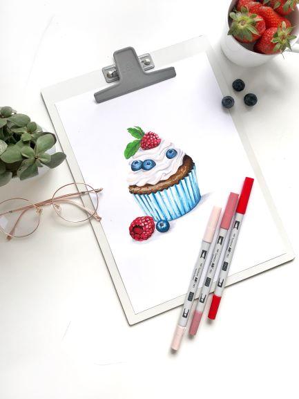 Productafbeelding Tombow Dubbele penseelpen ABT PRO (Rood, Zwart, Blauw, Groen, 5 x)