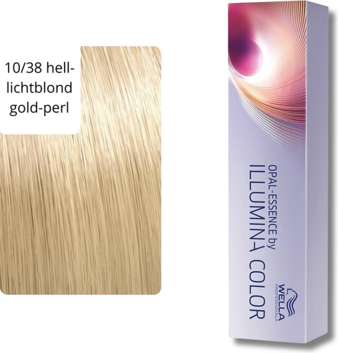 Actual product image Wella Illumina Color (10/38 light blonde gold pearl)