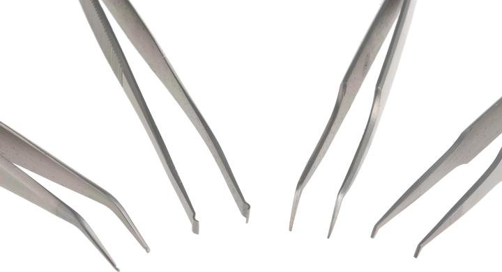 Image du produit Rs Pro 4 piece SMT tweezer set,120mm L