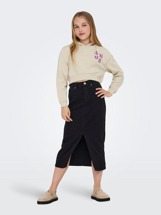 Produktbild Only Normal geschnitten Rundhals Gerippte Ärmelbündchen Tief angesetzte Schulter Sweatshirt Sweatshirt (146)