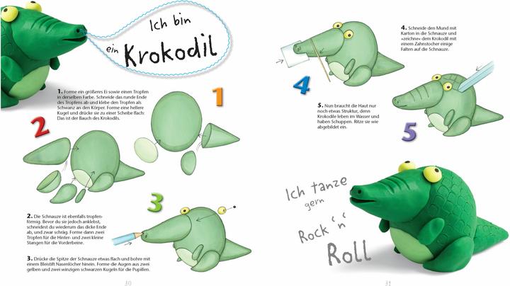 Actual product image Knead colourful animals. Quite simply from three basic shapes. From 4 years