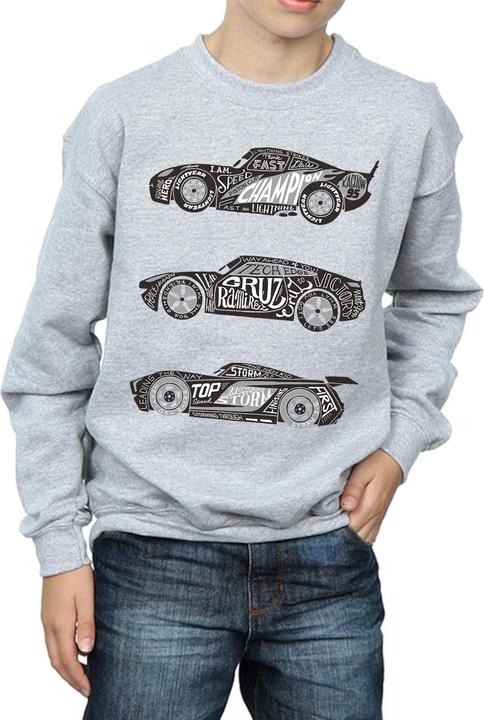 Actual product image Disney Boys Cars Text Racers Sweatshirt (152, 158)