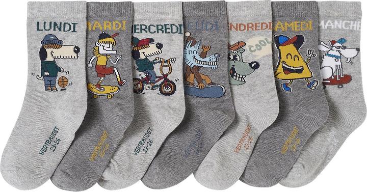 Actual product image Vertbaudet 7-pack of boys' Oeko-Tex socks (pack of 7, 19 - 22)