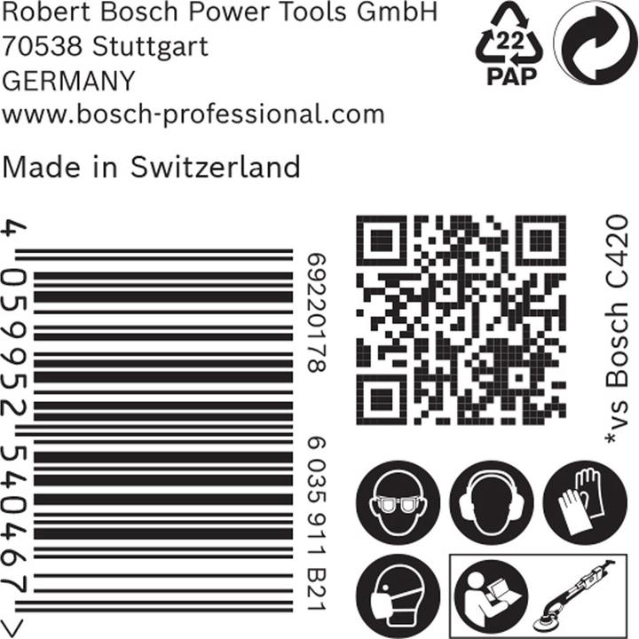 Actual product image Bosch Professional Zubehör Expert M480 Sanding net for drywall sander, 225 mm, G 100, 25 pcs. (100)
