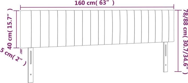 Actual product image VidaXL Carolin (160 x 5 x 88 cm)